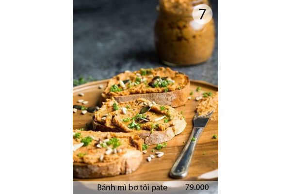 Bánh mì bơ tỏi pate           